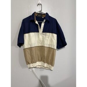 Alan Stuart Vtg Shirt Men's L Soprano Style 90s Made In USA Bowling Retro